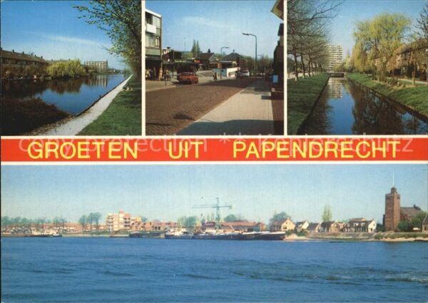 Papendrecht Teilansichten Kanal Hafenpartie
