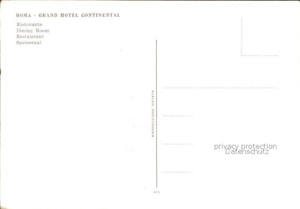 Roma Rom Grand Hotel Continental Ristorante – Bild 2