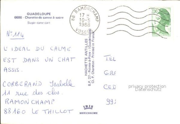 Guadeloupe Charette de canne a sucre – Bild 2