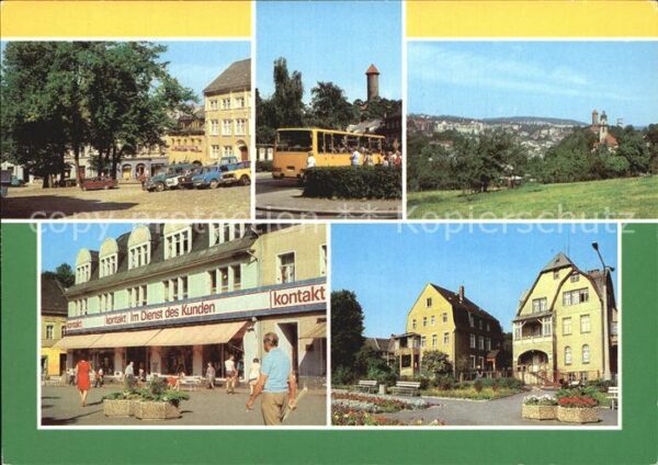 Auerbach Vogtland Altmarkt Schlossblick Teilansicht Fried