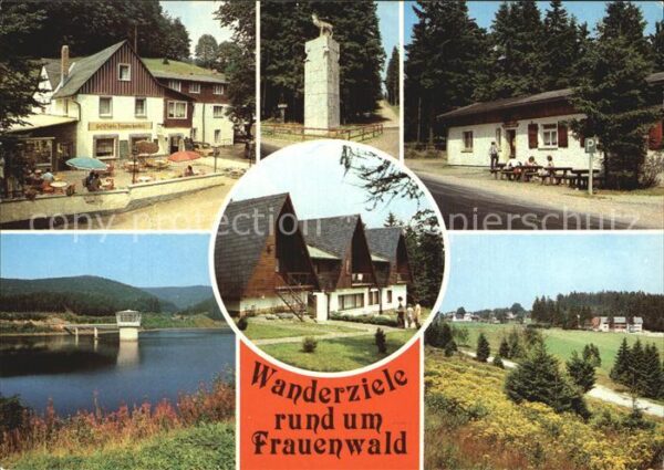 Frauenwald Thueringen Gaststätte Fraubachmühle Monument am Bo