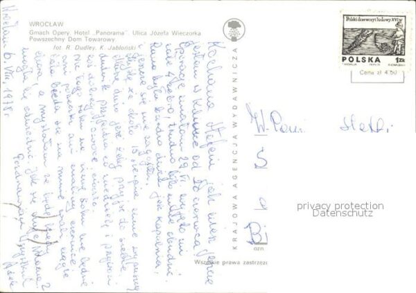 Wroclaw Gmach Opery Hotel Panorama Ulica Jozefa – Bild 2