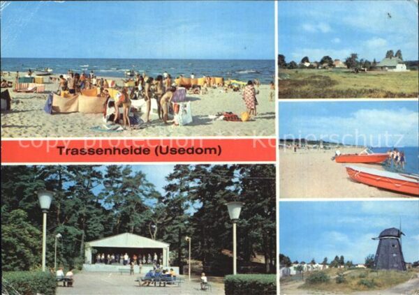 Trassenheide Usedom Strand Musikpavillon Teilansicht Mühle