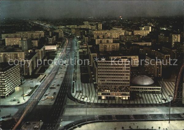 Berlin bei Nacht Blick vom Interhotel Stadt Be