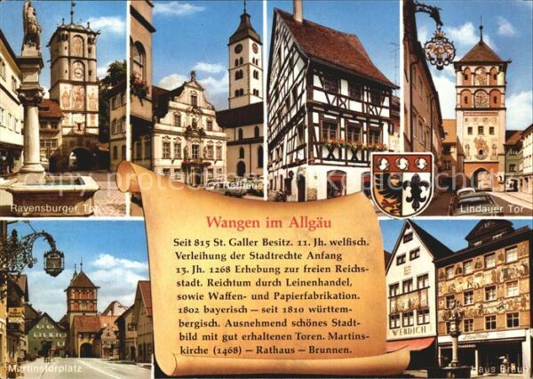 Wangen Allgaeu Ravensburger Tor Rathaus Lindauer Tor M