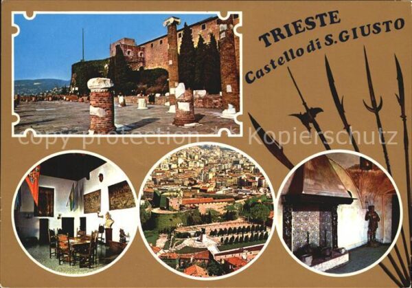 Trieste Castello di San Giusto Cattetrale Monum