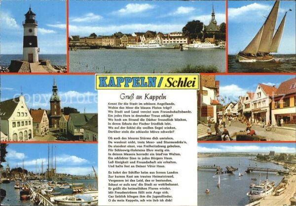Kappeln Schlei Leuchtturm Teilansicht Segelboot Dorfpa
