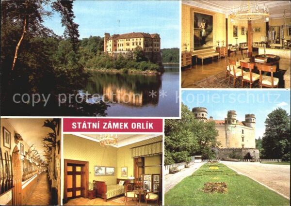 Orlik nad Vltavou Statni zamek Puodne rane goticky hrad P