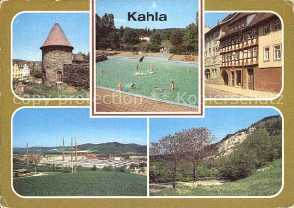 Kahla Thueringen Alte Stadtmauer Freibad Traditionskabin
