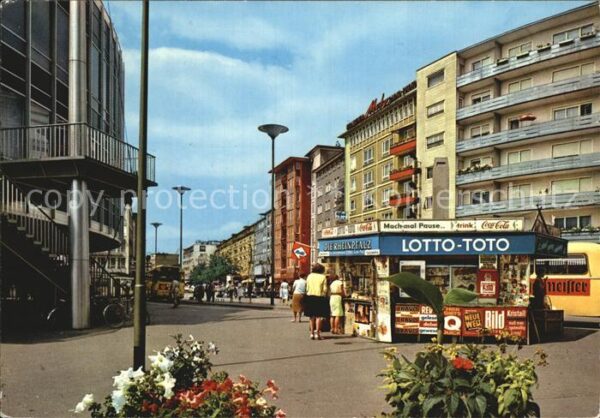 Ludwigshafen Rhein Strassenpartie Toto Lotto Kiosk