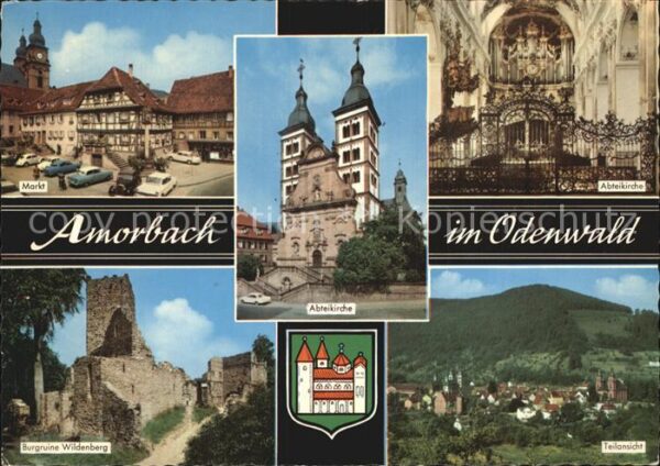 Amorbach Miltenberg Markt Abteikirche Burgruine Wildenberg