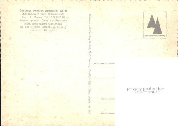 Biberach Baden Gasthaus Pension Schwarzer Adler – Bild 2