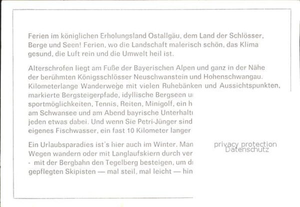 Alterschrofen Hotel Pension Waldmann Terrasse – Bild 2