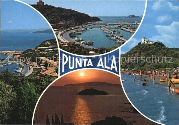 Punta Ala Fliegeraufnahme Hafen Strand