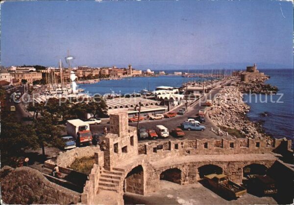Rhodos Rhodes Aegaeis Mandraki Hafen