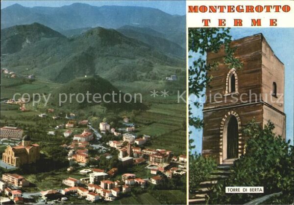 Montegrotto Terme Panorama aereo Torre di Berta