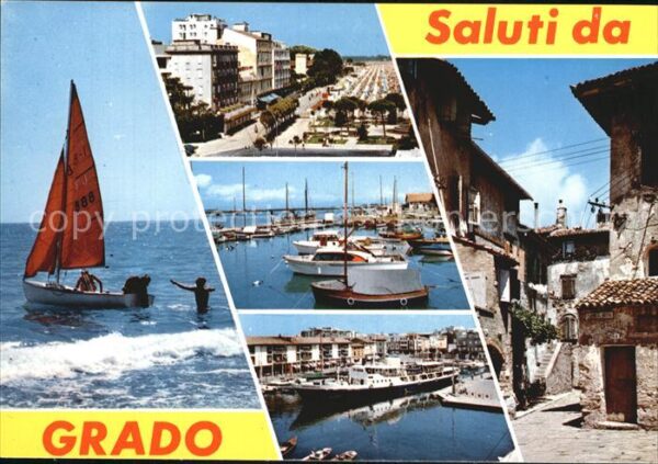 Grado Gorizia Segelboote Ortsansichten