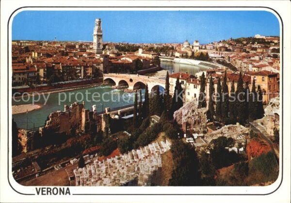 Verona Veneto Stadtansicht Etsch