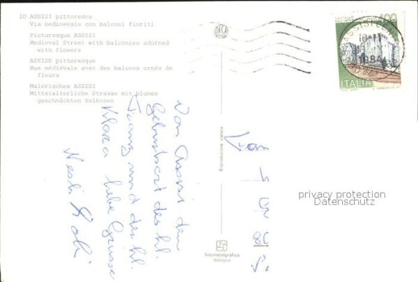 Assisi Umbria Mittelalterliche Strasse – Bild 2