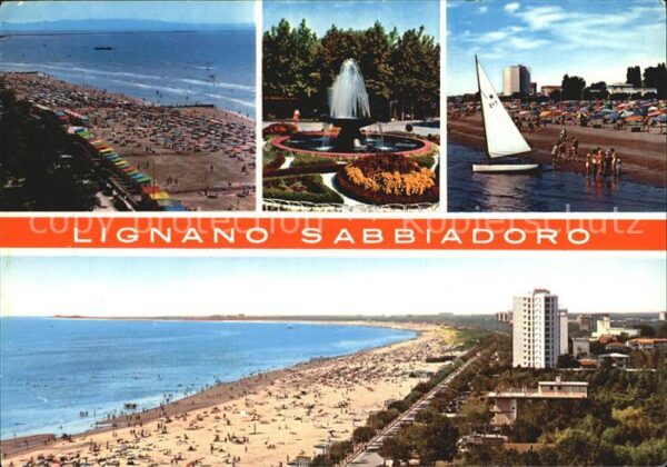 Lignano Sabbiadoro Strand Springbrunnen