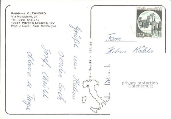 Pietra Ligure Residenz Oleandro Swimmingpool – Bild 2