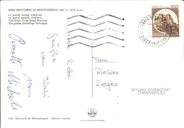 Montevergine Santuario dreiteilige Vortreppe – Bild 2