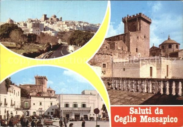 Ceglia Messapico Burg Stadtansichten