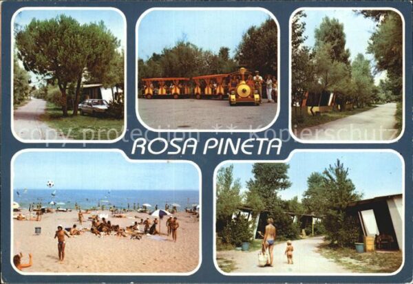 Rosolina Mare Rosa Pineta Strand Campingplatz Parkeis