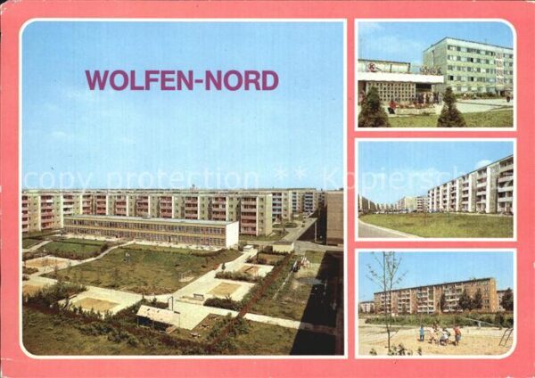Wolfen Bitterfeld  Kaufhalle Altersheim Straße der Jugend