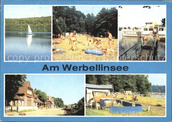 Werbellin See Strand Campingplatz Bahnhof