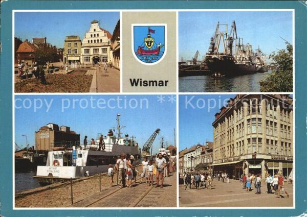 Wismar Mecklenburg Krämerstraße Löwenapotheke Frachter Hol