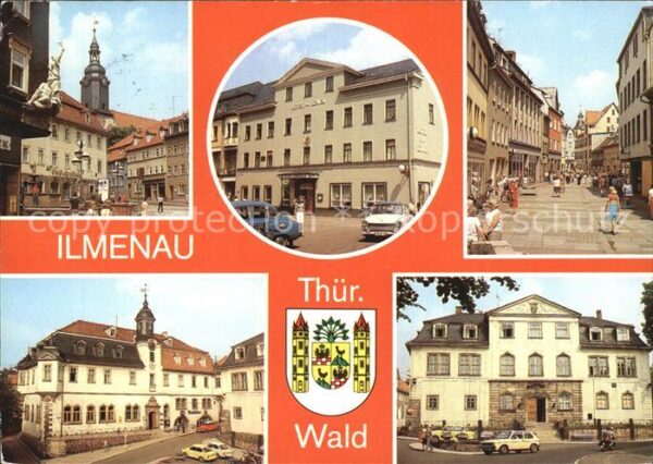 Ilmenau Thueringen Hotel zum Löwen Rathaus Straße des Frie