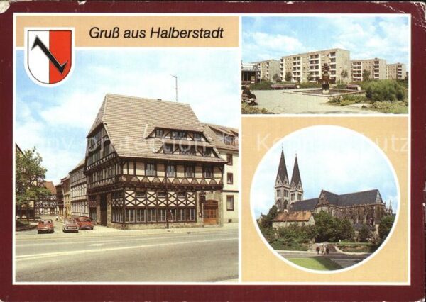 Halberstadt Dom Blick zum Hotel Sankt Florian Neuba
