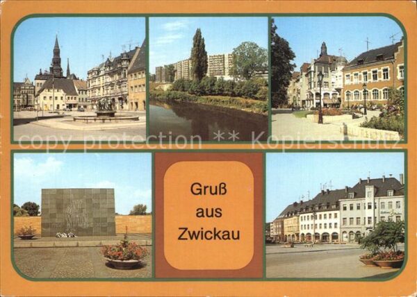 Zwickau Sachsen Hauptmarkt Wilhelm Pieck Straße VDN Mah
