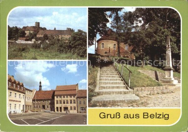 Belzig Bad Markt Postmeilensäule Burg Eisenhardt