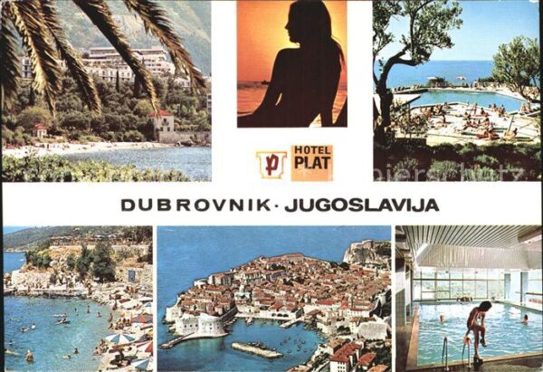 Dubrovnik Ragusa Strand Schwimmbad Luftbild