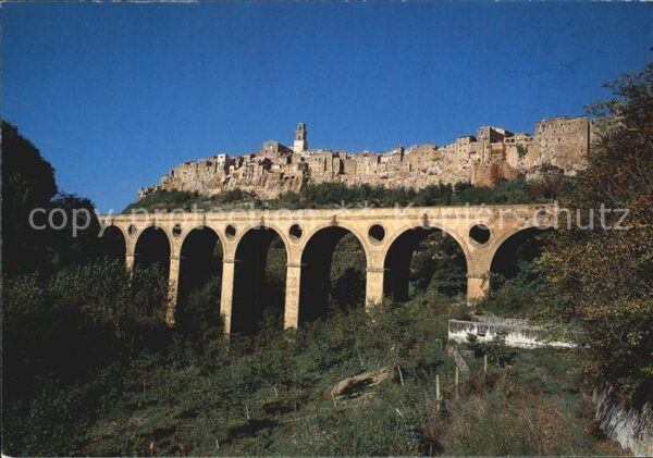 Pitigliano Grosseto Brücke Panorama