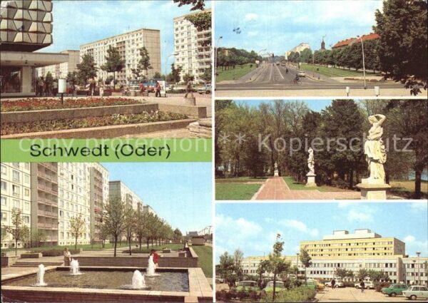 Schwedt Oder Paltz der Befreiung Leninallee Park Kul