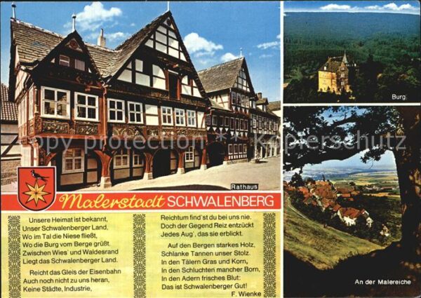 Schwalenberg Malerstadt Lippe Burg Rathaus Malereich