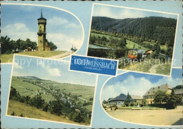 Oberweissbach Turm Zahnradbahn Ortsansicht