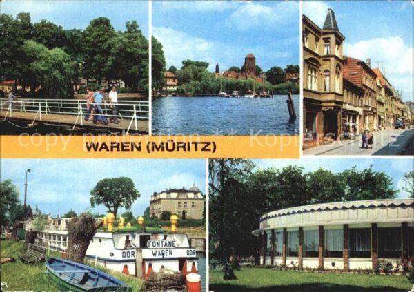 Waren Mueritz Kietzbrücke MS Fontane Lange Straße Gas