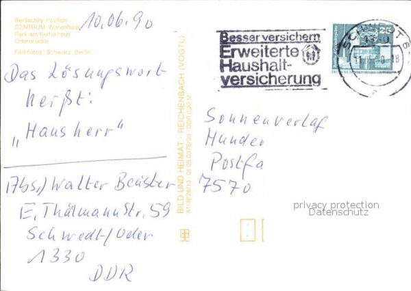 Schwedt Berlischky Pavillon Oderbrücke Park Kul – Bild 2