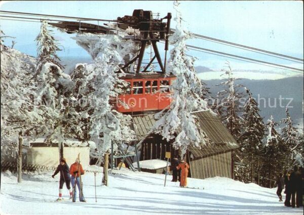 Oberwiesenthal Erzgebirge Fichtelbergseilschwebebahn Winterlandsc