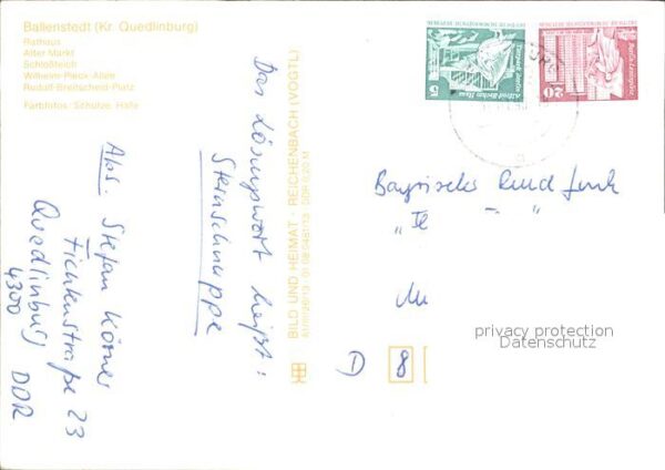 Ballenstedt Rathaus Alter Markt Schlossteich Wihelm – Bild 2