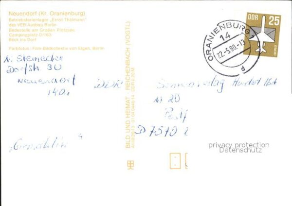 Neuendorf Oranienburg VEB Betriebsferienlager Ernst Thälmann – Bild 2