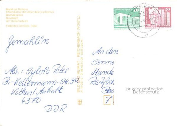 Koethen Anhalt Hubertusteich Ehrenmal Opfer des Faschi – Bild 2