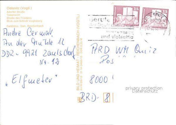 Oelsnitz Vogtland Adorfer Straße Schloss Voigtsberg – Bild 2