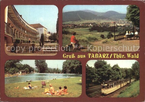 Tabarz Blick vom Cafe Deysingslust Schwimmbad