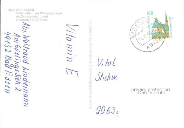 Bad Essen Soleheilbad Wiehengebirge Charlottenbur – Bild 2