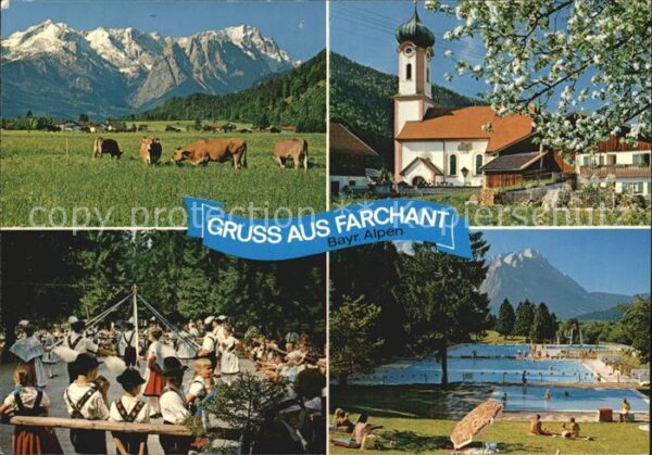Farchant Zugspitzgruppe Pfarrkirche Waldfest Wei